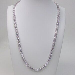 Nolan Miller Silver CZ 18" Tennis‎ Necklace Glamour Collection with Box